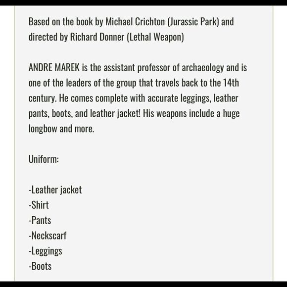 Dragon 12” Action Figure Andre Marek from Timeline Gerard Butler Toys - Picture 15 of 16